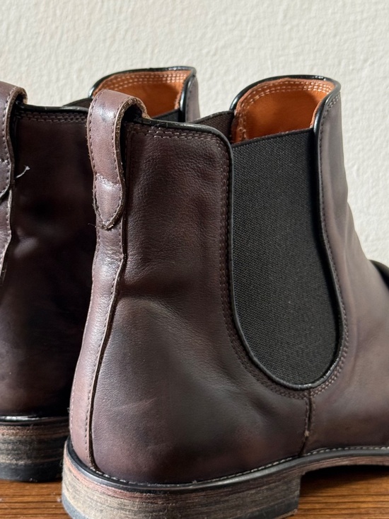 John Varvatos Folded Leather Chelsea Boots Men\'s Size 11 Brown Distressed Ankle main image 7